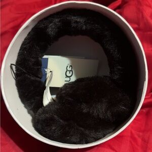 Ugg Faux Fur Earmuffs Black